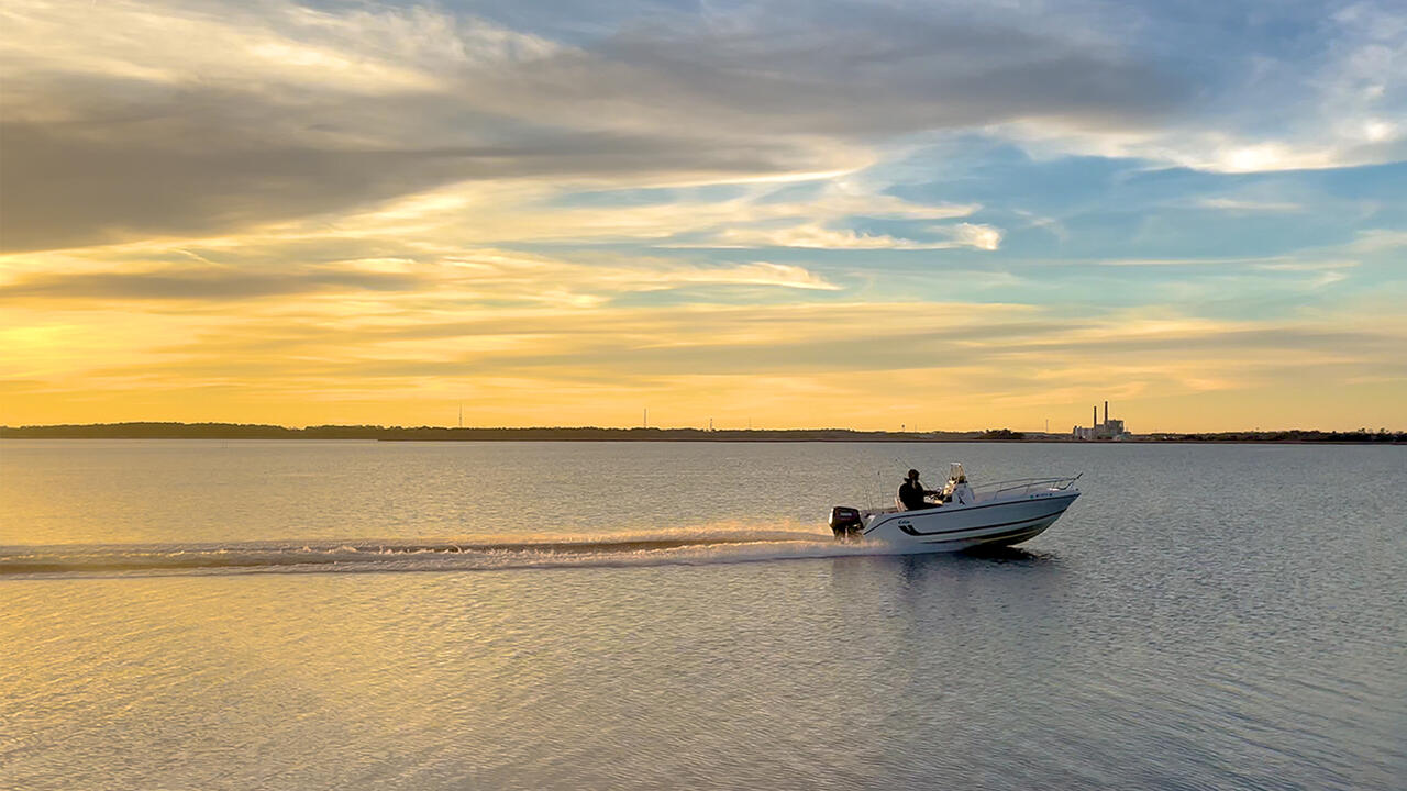 Boat in water