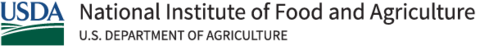 Logo. United States Department of Agriculture National Institute of Food and Agriculture