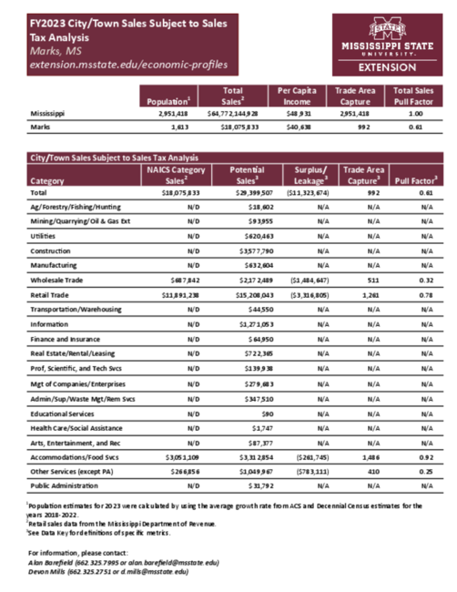 Preview of Marks_city_retail_analysis