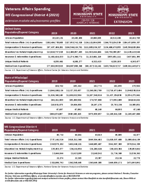 Preview of congressional_district_4_county_vet_profile