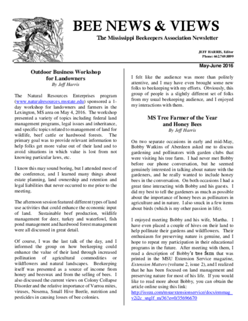 Preview of May-June 2016 Bee News and Views.pdf