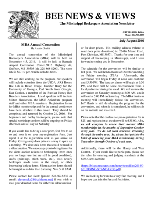 Preview of Mississippi Beekeeper July August 2016.pdf