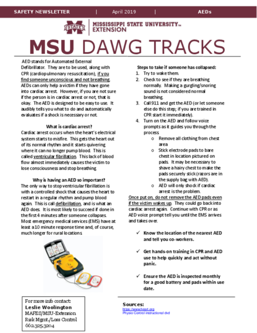 Preview of MSU Dawg Tracks - AEDs (April 2019).pdf