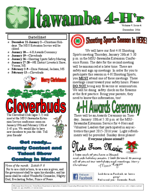 Preview of itawamba-county-4h-newsletter-december-2016.pdf
