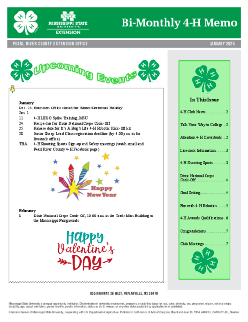 Preview of 1-25 Bi-Monthly 4-H Memo Complete.pdf
